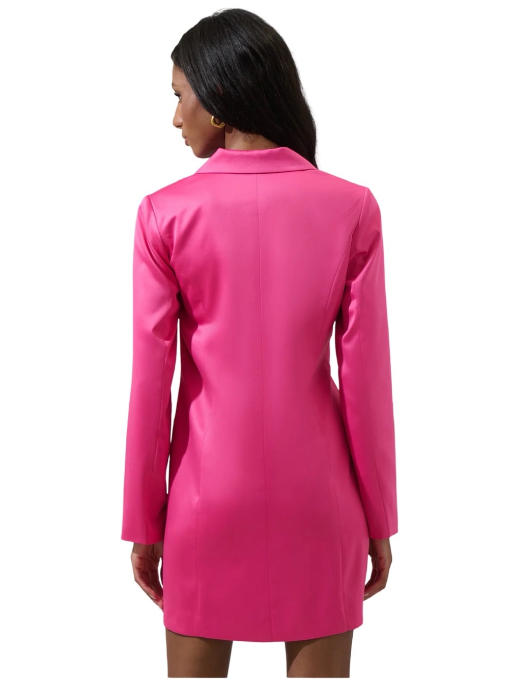 NWT Sugar Lips Leena Keep It Cool Oversized Blazer Dress Fuschia - Picture 15 of 15
